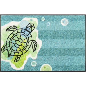 wash+dry Design Schmutzfangmatte - Turtle Splash - 50 x 75 cm