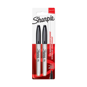 SHARPIE Permanent Marker - schwarz - 0,9 mm - 2er Set