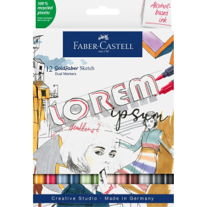 Faber-Castell Sketch Marker - Goldfaber - 12er Etui