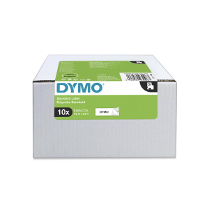 DYMO Original D1 Schriftband - 9 mm x 7 m - 10er Pack - schwarz auf weiß