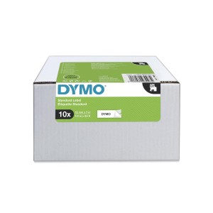 DYMO Original D1 Schriftband - 12 mm x 7 m - 10er Pack - schwarz auf weiß