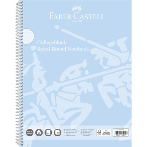 Faber-Castell Collegeblock - DIN A4 - liniert- sky blue