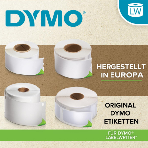 DYMO Original Etiketten für LabelWriter - 12er Vorteilspack - 32 x 57 mm - weiss