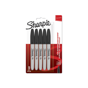 SHARPIE Permanent Marker - schwarz - 0,9 mm - 5er Set