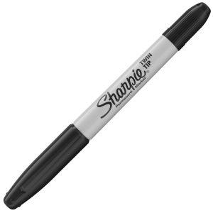 SHARPIE Twin Tip - 0,5mm + 0,9mm - schwarz