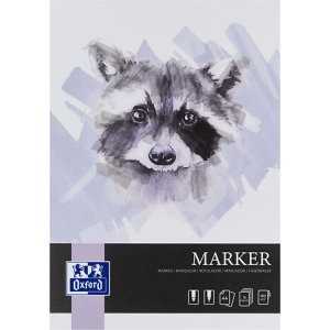 Oxford Art Markerblock A4 - 180g/m&sup2; -15 Blatt