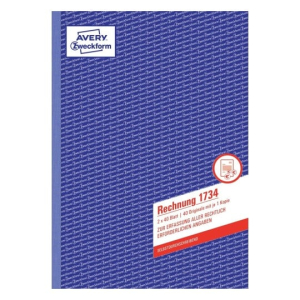 AVERY Zweckform 1734 Rechnung - DIN A4 - 2x40 Blatt