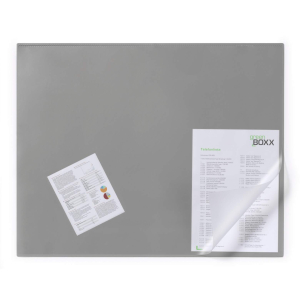 Durable Schreibunterlage - 650 x 520 mm - mit transparenter Abdeckung - grau