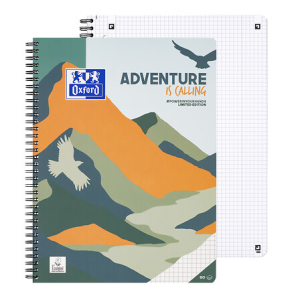 Oxford Limited Edition Adventure - Collegeblock DIN A4 - 80 Blatt - sortiert - 1 Stück